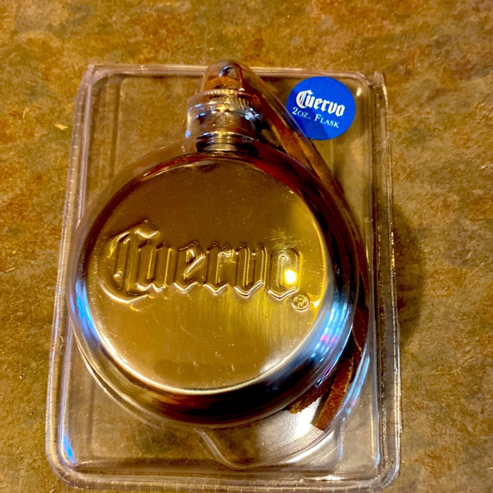 Jose Cuervo flask holds 2 ounces